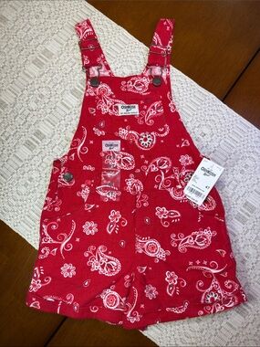 Girls’ OshKosh B'gosh Shortalls Overalls Size 4T